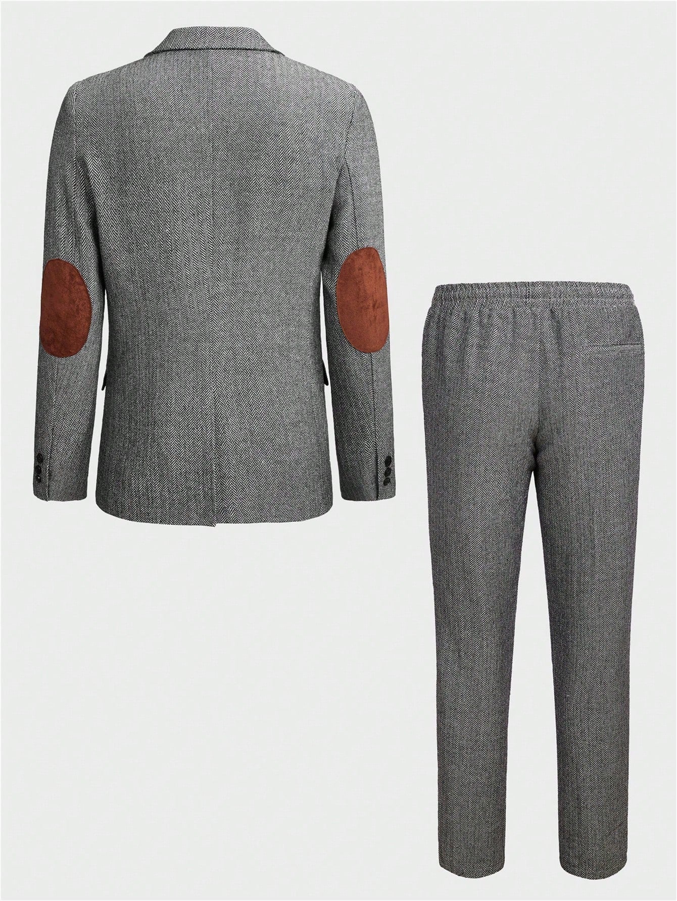 Manfinity Mode Men's Woven Suit Jacket And Trousers Set