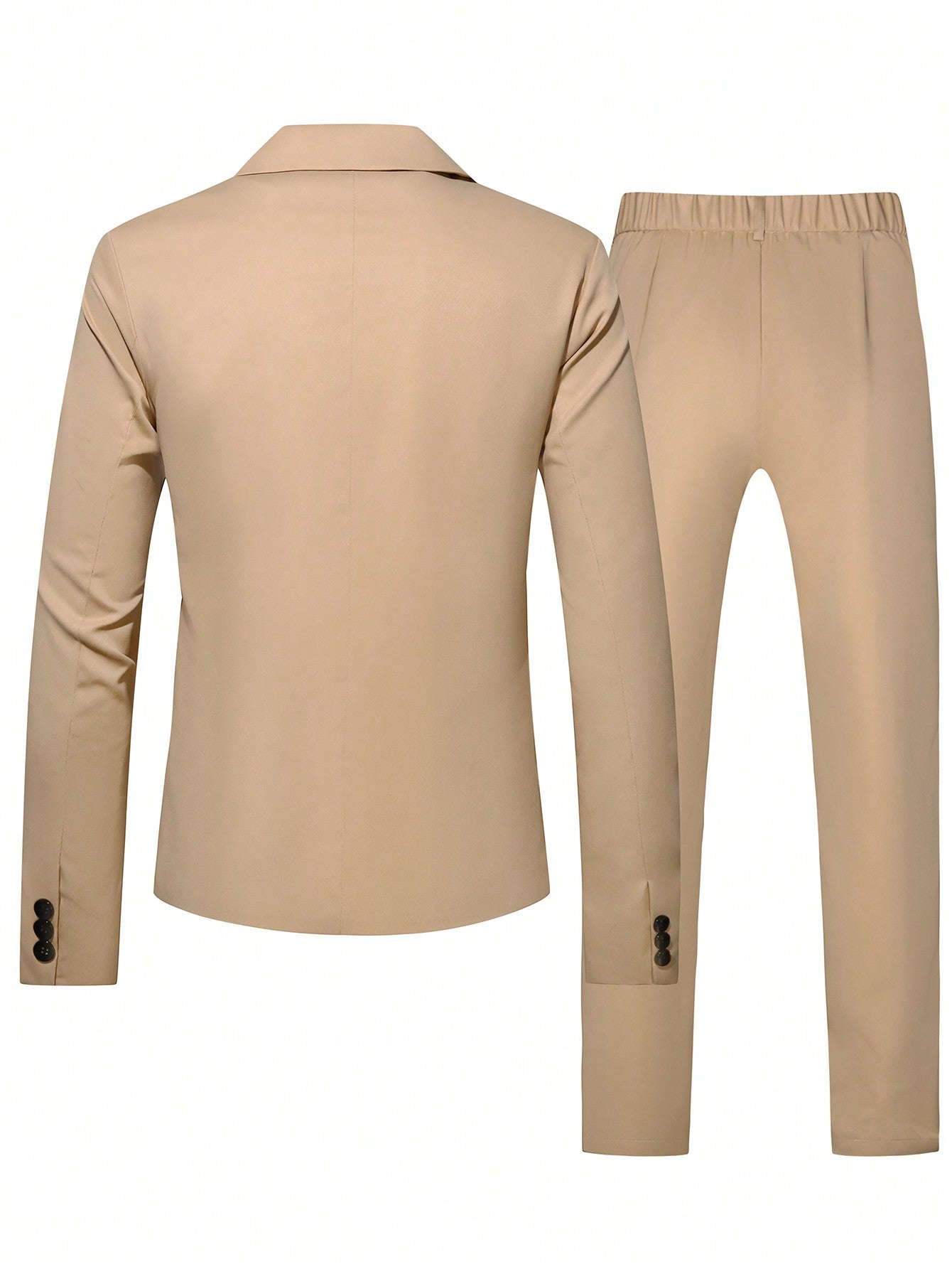 Manfinity Mode Men's Zipper Front Suit And Pants Set
