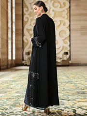 Najma Women's Tassel Trim Sequin Patchwork Dress